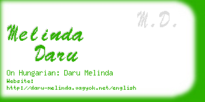 melinda daru business card